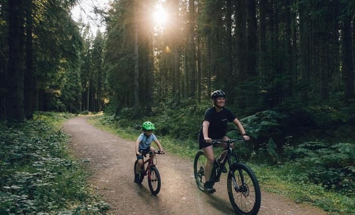 Cycling at Bod Petryal, Clocaenog Forest
